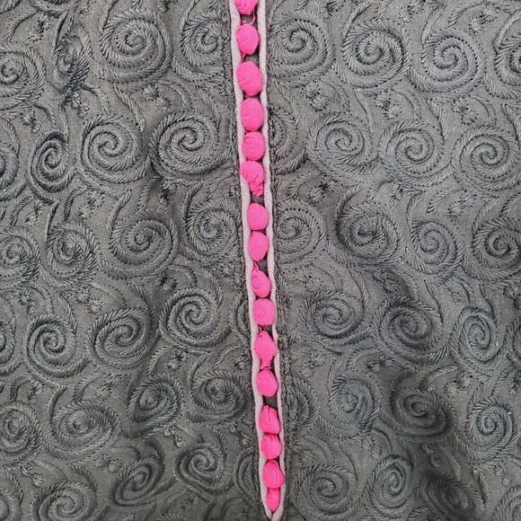 Rav-E Dress Womens Popover Intricate Embossed Swirls Artist Lagenlook Kaftan XXL - Picture 4 of 11